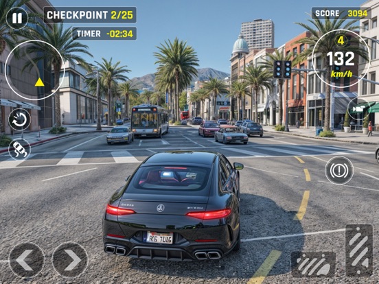 シティ車運転 交通 リアルレーシングゲームのおすすめ画像1