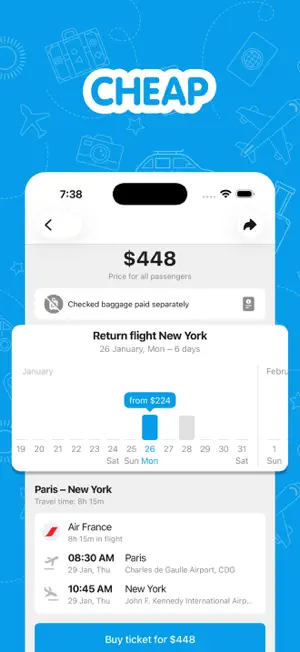 Flights and cheap travel screenshot 2