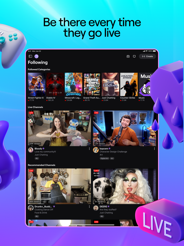 ‎Twitch: Live Streaming Screenshot