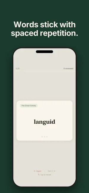BookVocab screenshot 2