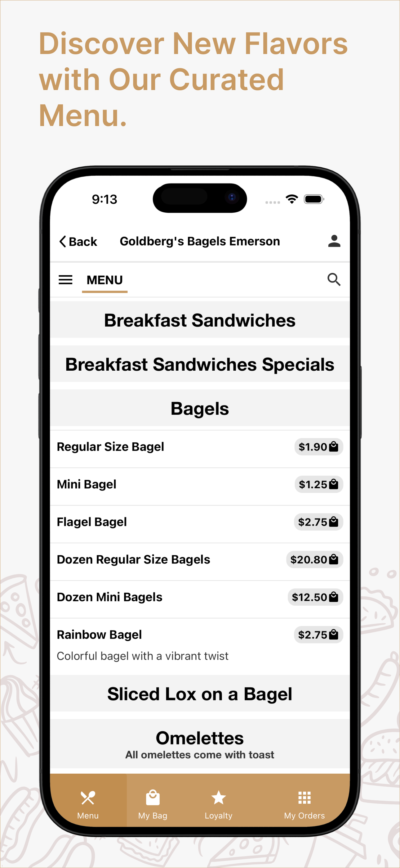 Goldberg's Bagels App screenshot 2