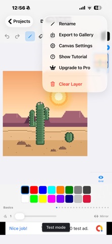 Simple Pixel Art Maker iPhone screenshot