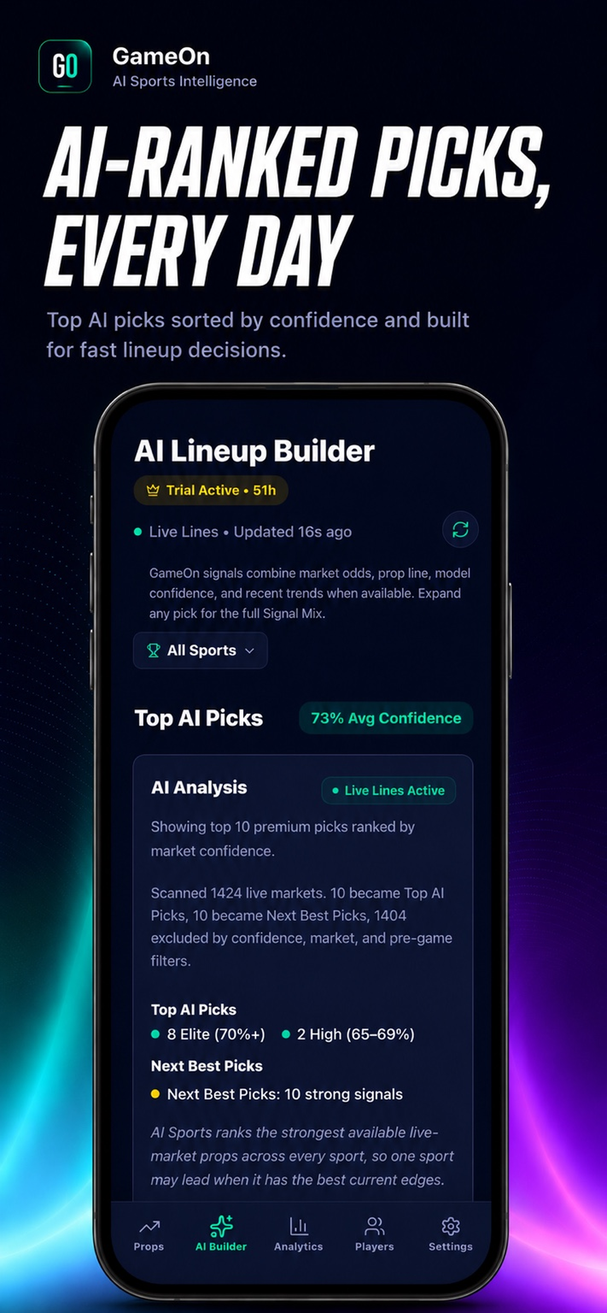 GameOn: AI Sports Intelligence screenshot 2