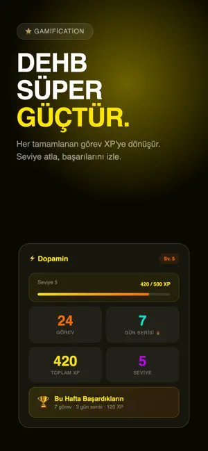 Dopamin: DEHB Görev Yöneticisi screenshot 1
