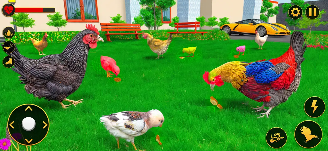 Screenshot #3 pour Hen Simulator Family Survival