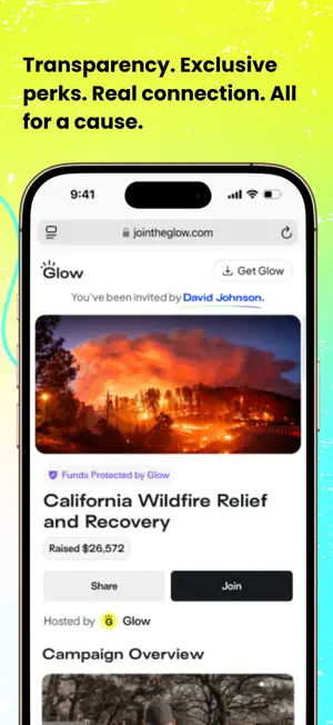 Glow - Giving Communities screenshot 4