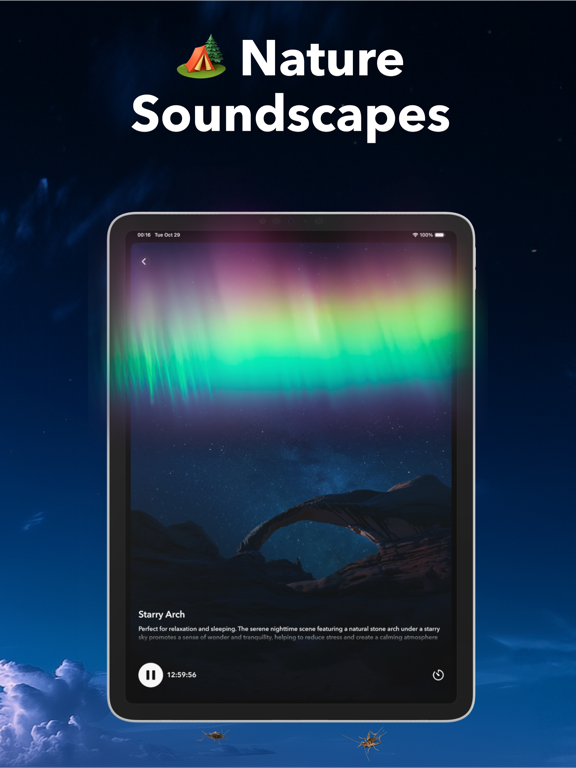 Thunderstorm Sleep Sounds iPad screenshot 9 - Health & Fitness app