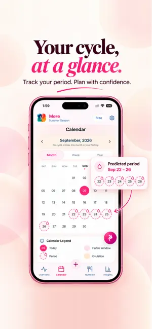 Mere: Period & Cycle Coach screenshot 2