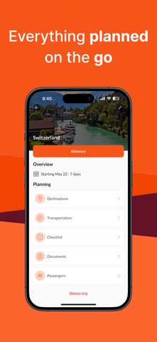 CarryOn: Trip planner iPhone screenshot