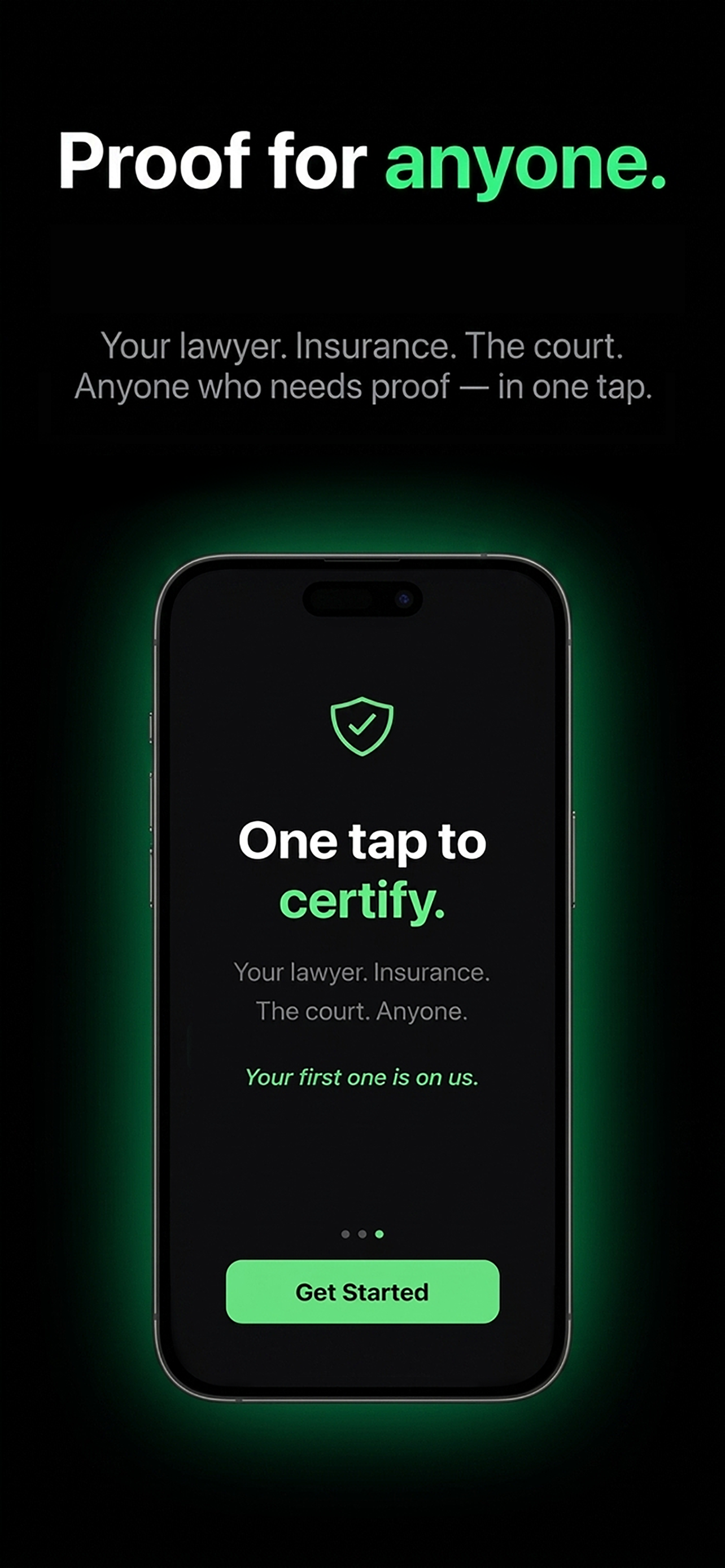 SnapProof: Certified Evidence