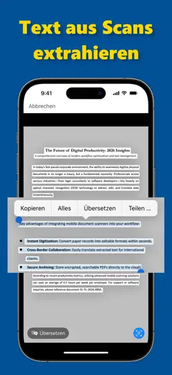 Screenshot von PDF Scanner App: Page Lens auf dem iPhone 1