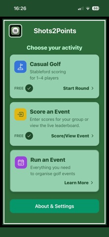 Shots2Points screenshot