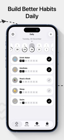 Habit Tracker - Habittr iPhone screenshot