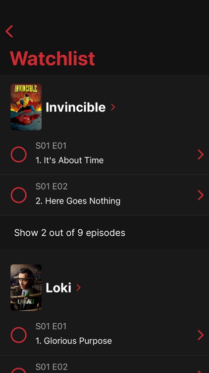 Simple Show Tracker - tvee