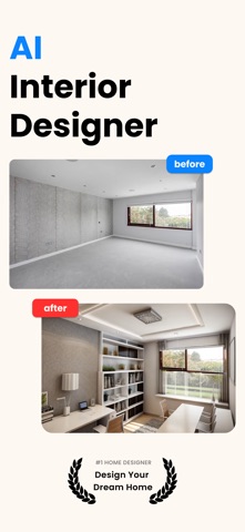 AI Interior Design RoomX iPhone screenshot