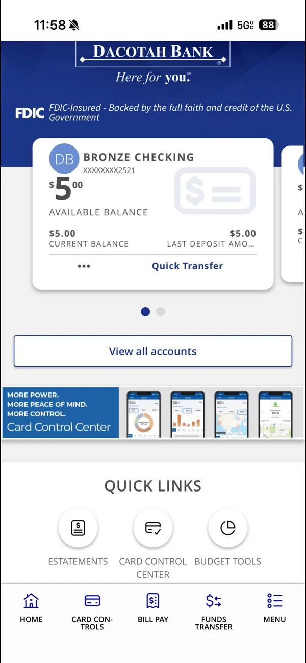 Screenshot #3 pour Dacotah Bank Mobile Banking