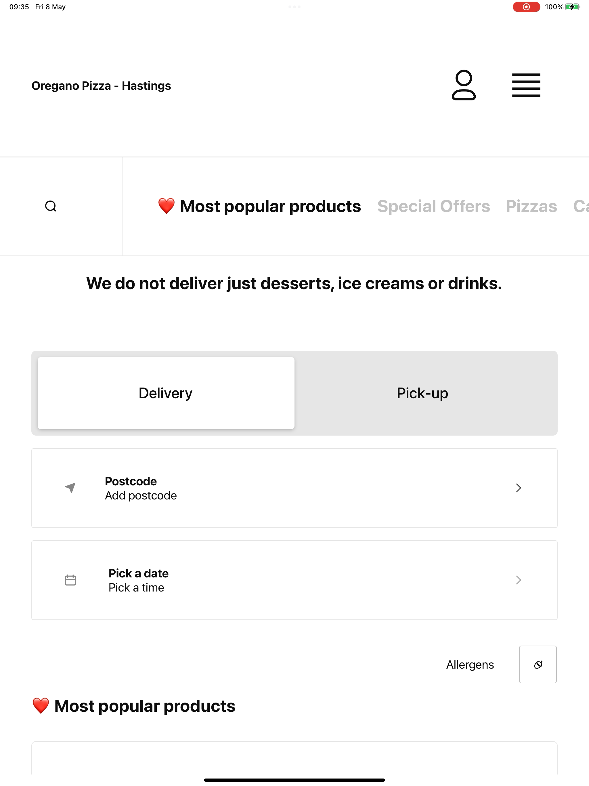 Oregano Leaf Pizzeria UK screenshot 7