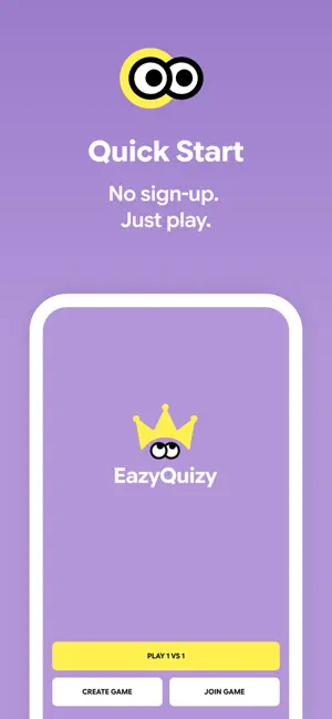 EazyQuizy: Multiplayer Trivia screenshot 1