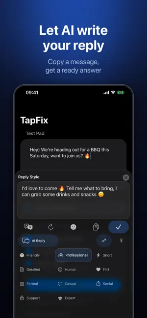 TapFix: AI Keyboard & Grammar screenshot 3