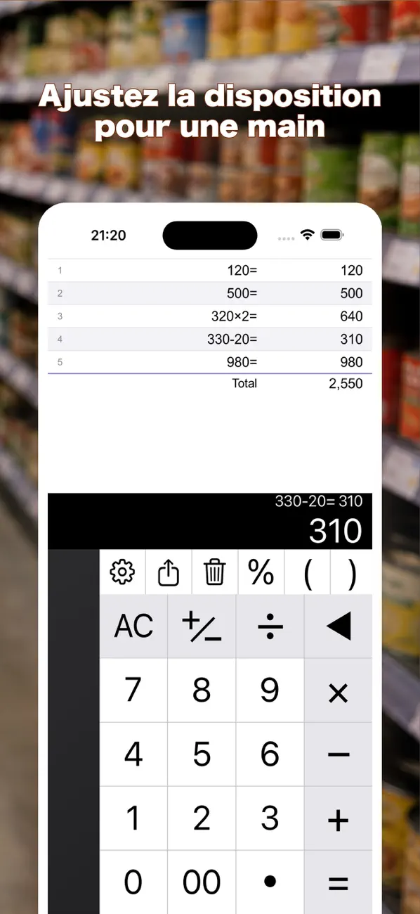 Screenshot #3 pour Calculatrice Compact