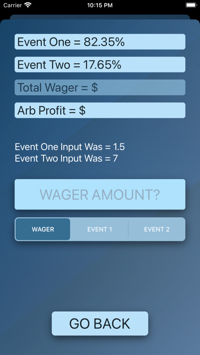Sports Arb Calc Screenshot