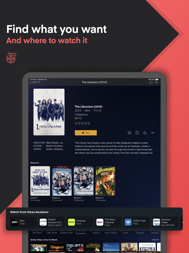 ‎Plex: Screenshot von Live-TV und Filmen ansehen