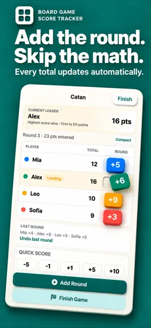 Board Game Score Tracker screenshot 1
