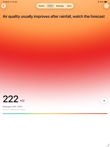 Good Air: Weather & AQI Widget ipad screenshot 4