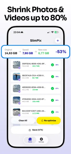 SlimPix Photo Video Compressor screenshot 2