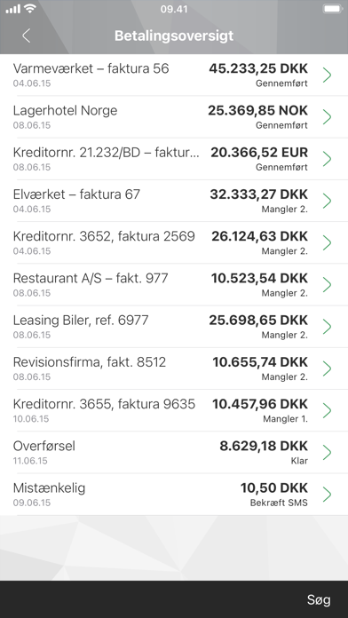 Kreditbankens MobilBank Erhv. Screenshot
