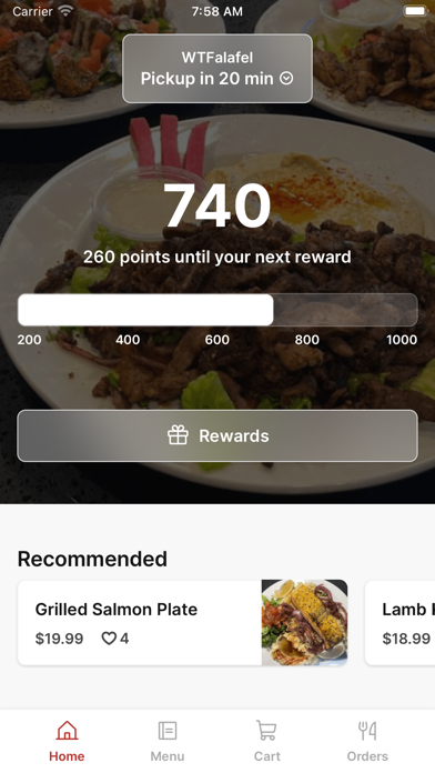 WTFalafel iPhone screenshot 1 - Food & Drink app