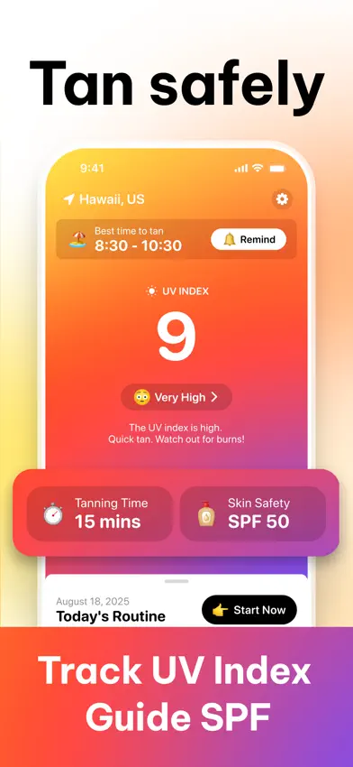 SunRay Tanning Routine App screenshot 1