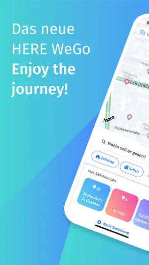 Screenshot von HERE WeGo Karten & Navigation auf dem iPhone 1