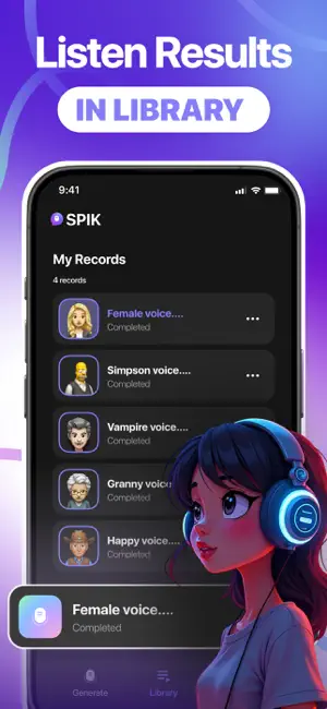 Text To Speech: AI Voice SPIK screenshot 4