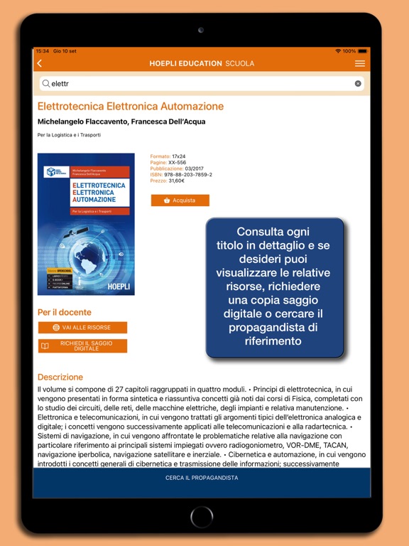Catalogo Hoepli Scuola iPad screenshot