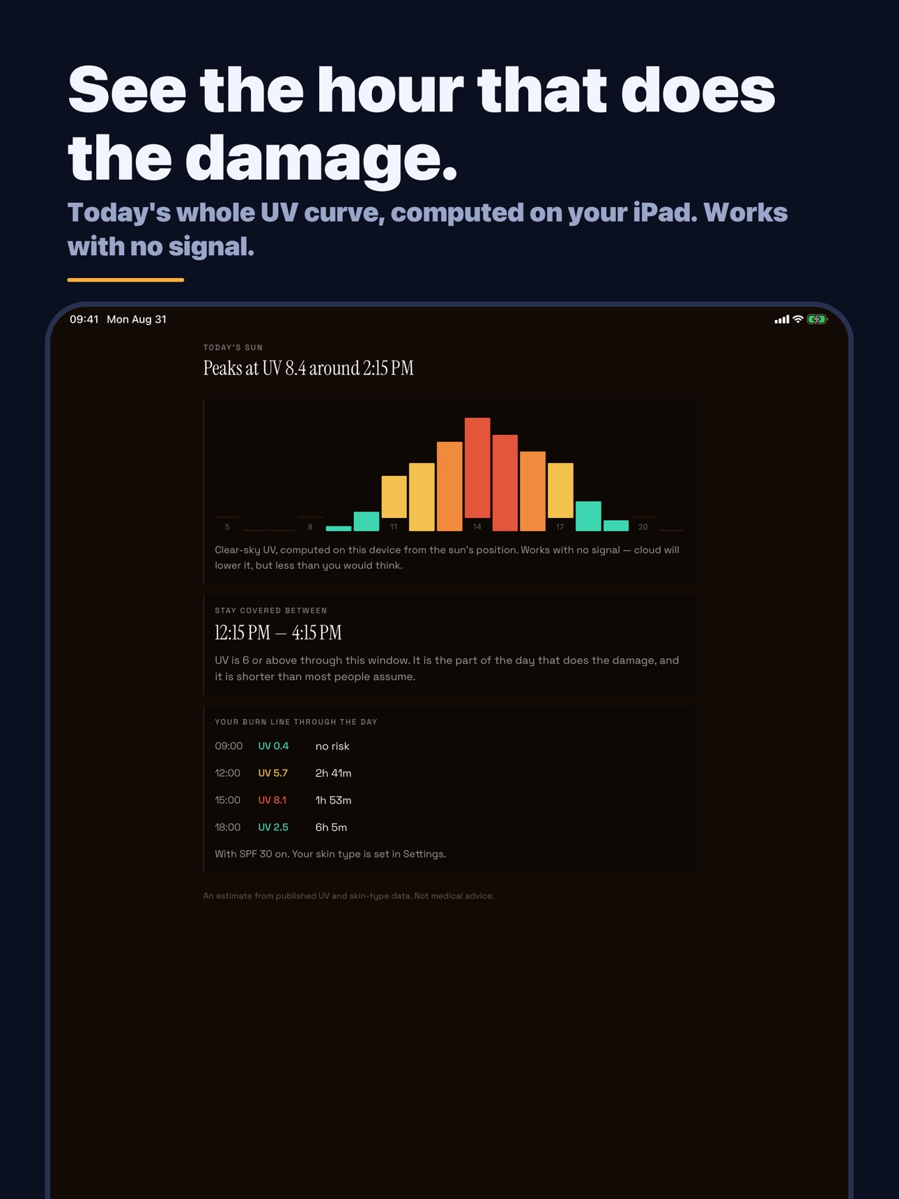 Screenshot 7 of UV Index & SPF: Burnline
