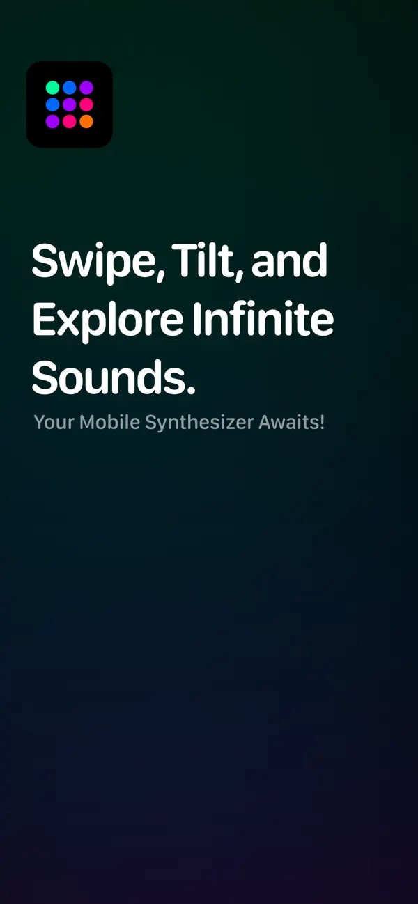 Screenshot #1 pour Zynth: Interactive Synthesizer