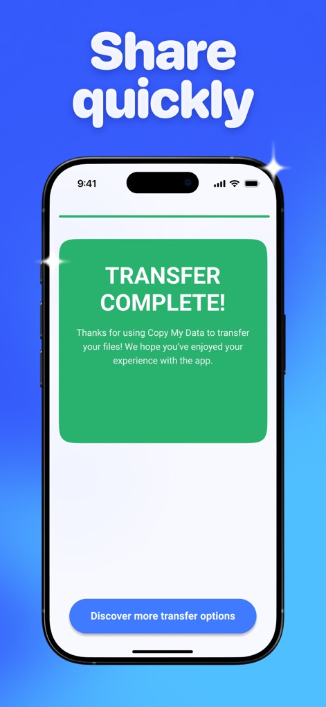 Copy My Data - Smart Transfer - 転送完了、瞬時に共有