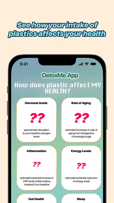 DetoxMe - Microplastic Intake? Screenshot