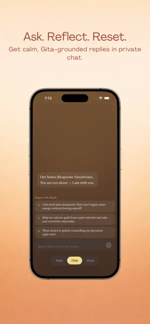 Dear Krishna: Gita Voice Chat screenshot 3
