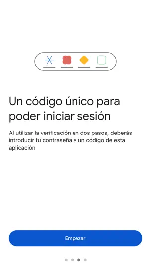 Captura de pantalla de Google Authenticator en iPhone 3