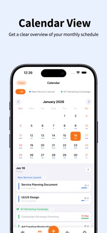 Glance: Project & Task Planner Screenshot 2 of 7