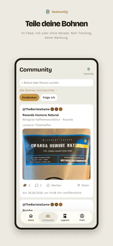 beanunity screenshot 1 of 5