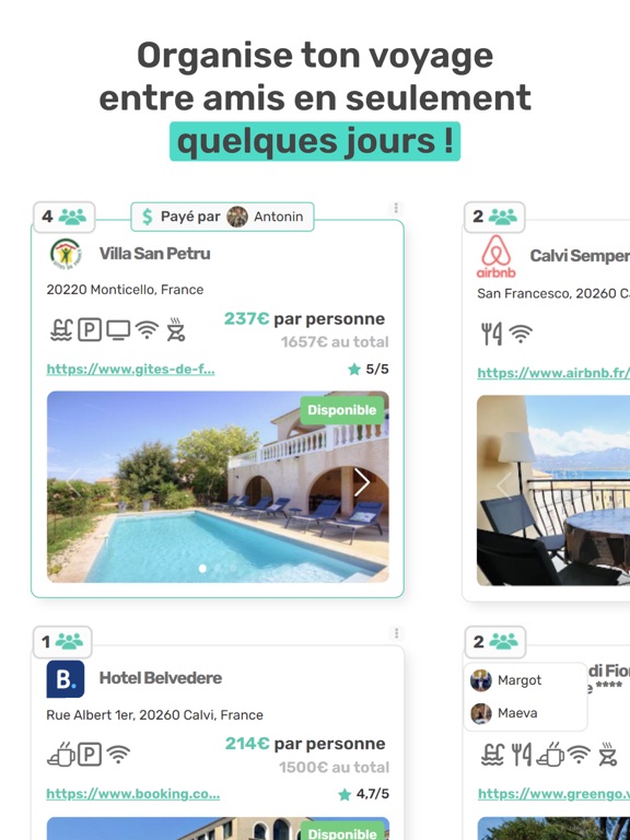 SmarTrips • Group Trip Planner iPad screenshot 1 - Travel app