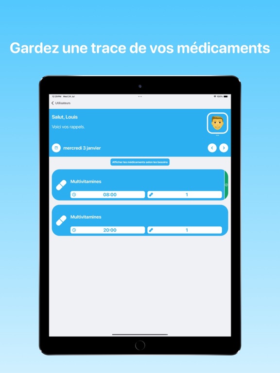 Screenshot #4 pour Pilule App: Rappel Alarme
