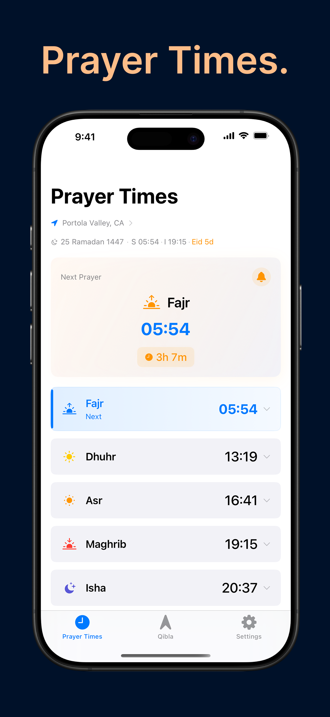 EasyPray: Prayer Times & Qibla