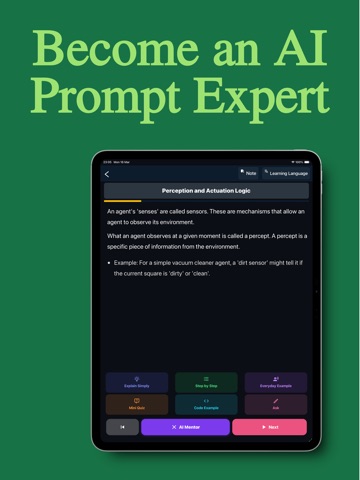 Learn AI Agents iPad screenshot