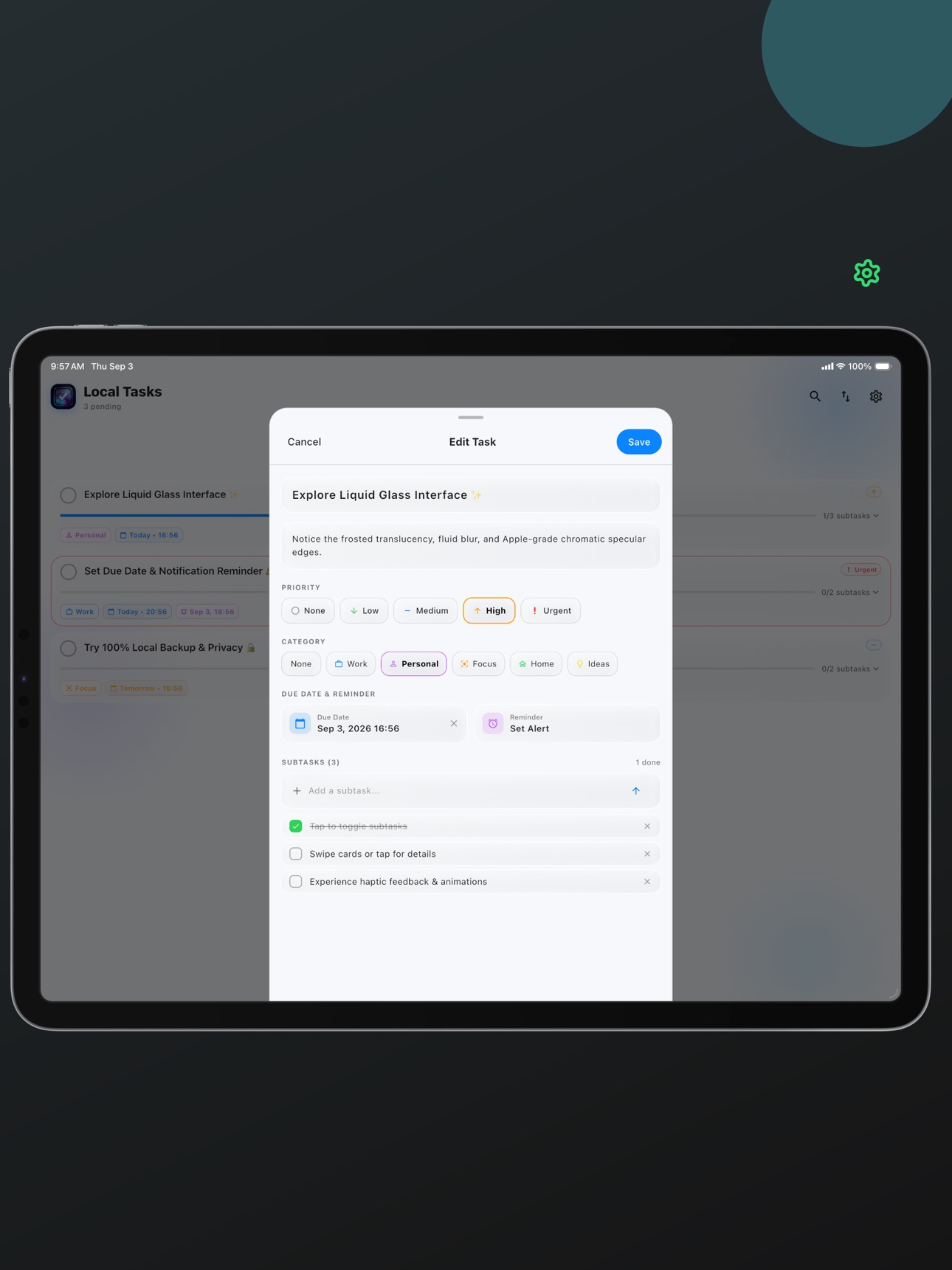 Screenshot 7 of Local Tasks - Private & Secure
