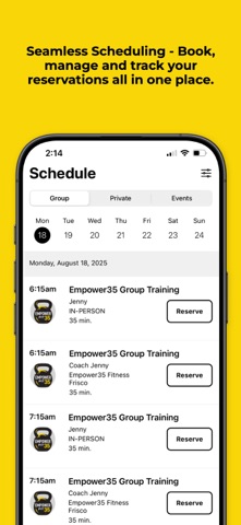 Empower35 Fitness screenshot