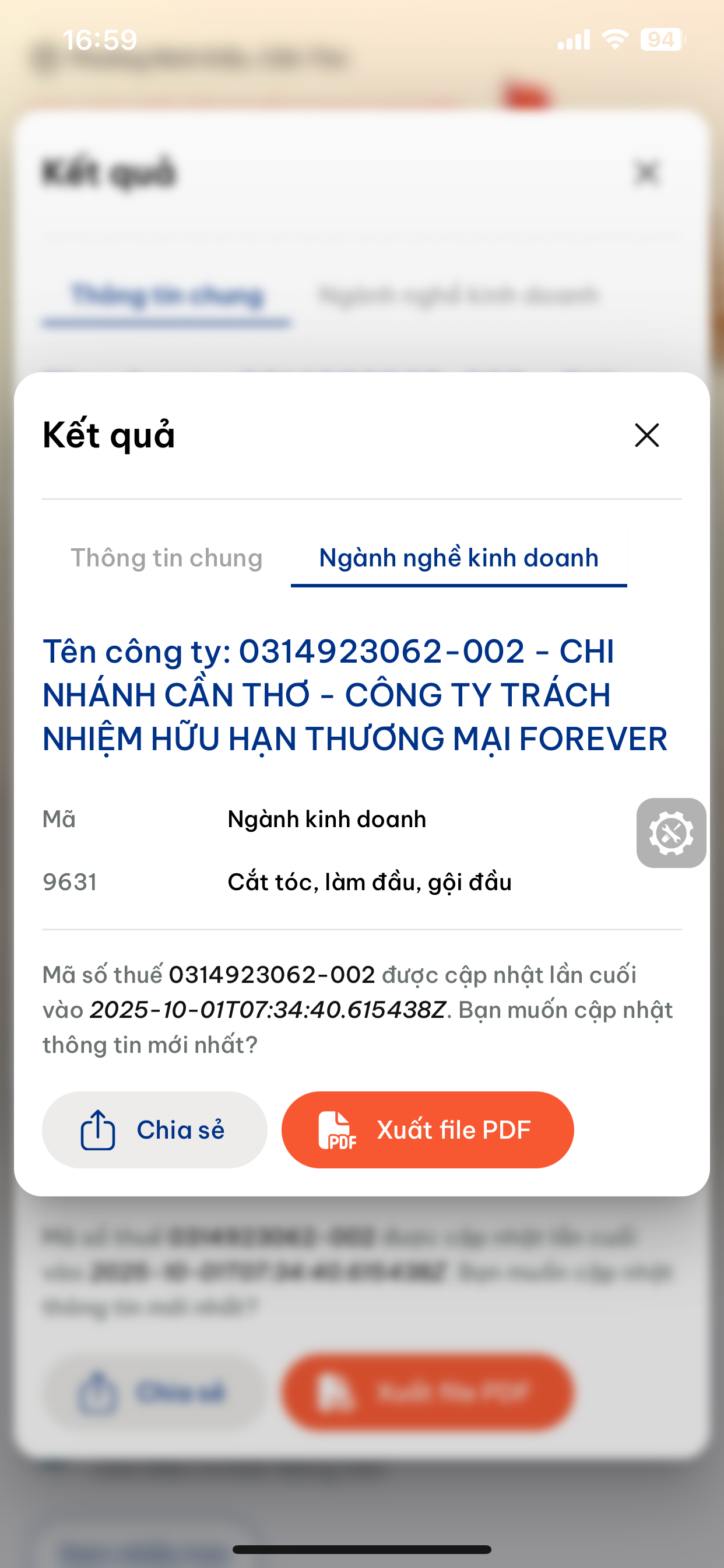 MST - Mã số thuế